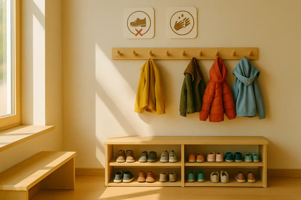 Bild von Garderobe Hausordnung Indoorspielplatz